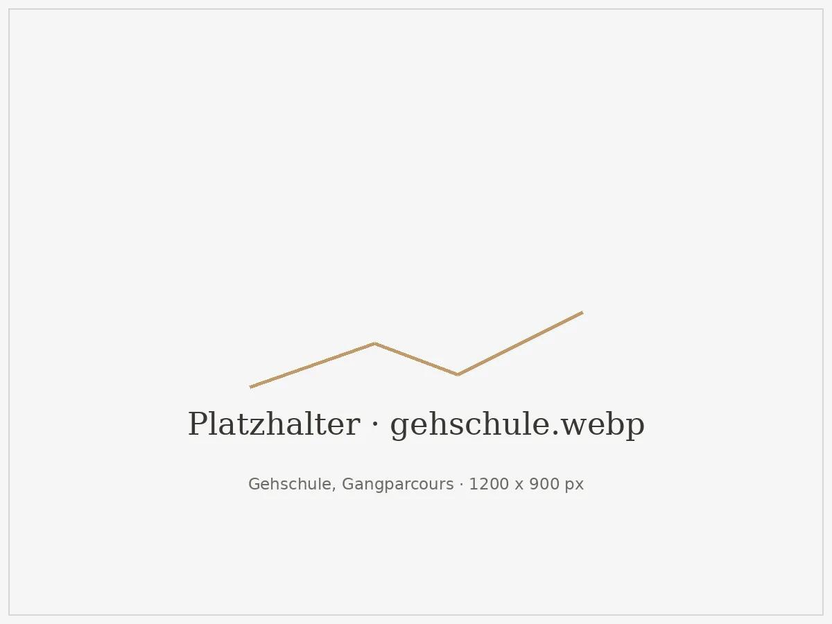 Gangschule nach Amputation: Training im Gangparcours mit Beinprothese